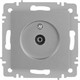 Миниатюра изображения товара Розетка INTRO Accent 6-301-03 / Б0063607 (алюминий)