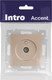 Миниатюра изображения товара Розетка INTRO Accent 6-301-04 / Б0063609 (шампань)