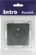 Миниатюра изображения товара Розетка INTRO Accent 6-301-07 / Б0063614 (графит)