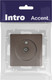 Миниатюра изображения товара Розетка INTRO Accent 6-301-08 / Б0063616 (бронза)