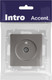 Миниатюра изображения товара Розетка INTRO Accent 6-301-09 / Б0063618 (титан)
