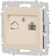 Миниатюра изображения товара Розетка INTRO Accent 6-303-02 / Б0063627 (слоновая кость)