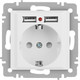 Миниатюра изображения товара Розетка INTRO Accent 6-410-01М / Б0063691 (белый матовый)