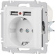 Миниатюра изображения товара Розетка INTRO Accent 6-410-01М / Б0063691 (белый матовый)