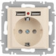 Миниатюра изображения товара Розетка INTRO Accent 6-410-02 / Б0063692 (слоновая кость)