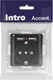 Миниатюра изображения товара Розетка INTRO Accent 6-410-05 / Б0063698 (антрацит)