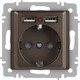 Миниатюра изображения товара Розетка INTRO Accent 6-410-08 / Б0063704 (бронза)