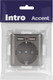 Миниатюра изображения товара Розетка INTRO Accent 6-410-09 / Б0063711 (титан)