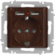 Миниатюра изображения товара Розетка INTRO Accent 6-410-10 / Б0063717 (венге)
