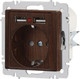 Миниатюра изображения товара Розетка INTRO Accent 6-410-10 / Б0063717 (венге)