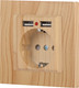 Миниатюра изображения товара Розетка INTRO Accent 6-410-11 / Б0063720 (сосна)