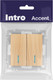 Миниатюра изображения товара Выключатель INTRO Accent 6-105-11 / Б0063529 (сосна)