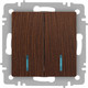 Миниатюра изображения товара Выключатель INTRO Accent 6-105-10 / Б0063527 (венге)