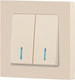 Миниатюра изображения товара Выключатель INTRO Accent 6-105-02 / Б0063509 (слоновая кость)