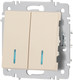Миниатюра изображения товара Выключатель INTRO Accent 6-105-02 / Б0063509 (слоновая кость)