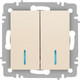 Миниатюра изображения товара Выключатель INTRO Accent 6-105-02 / Б0063509 (слоновая кость)