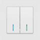 Миниатюра изображения товара Выключатель INTRO Accent 6-105-01М / Б0063507 (белый матовый)