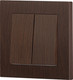 Миниатюра изображения товара Выключатель INTRO Accent 6-104-10 / Б0063501 (венге)