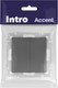 Миниатюра изображения товара Выключатель INTRO Accent 6-104-07 / Б0063493 (графит)