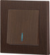 Миниатюра изображения товара Выключатель INTRO Accent 6-102-10 / Б0063449 (венге)