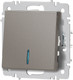 Миниатюра изображения товара Выключатель INTRO Accent 6-102-09 / Б0063460 (титан)