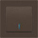 Миниатюра изображения товара Выключатель INTRO Accent 6-102-08 / Б0063463 (бронза)