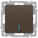 Миниатюра изображения товара Выключатель INTRO Accent 6-102-08 / Б0063463 (бронза)