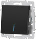 Миниатюра изображения товара Выключатель INTRO Accent 6-102-05 / Б0063431 (антрацит)