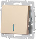 Миниатюра изображения товара Выключатель INTRO Accent 6-102-04 / Б0063475 (шампань)