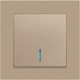 Миниатюра изображения товара Выключатель INTRO Accent 6-102-04 / Б0063475 (шампань)