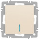 Миниатюра изображения товара Выключатель INTRO Accent 6-102-02 / Б0063428 (слоновая кость)