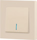 Миниатюра изображения товара Выключатель INTRO Accent 6-102-02 / Б0063428 (слоновая кость)
