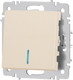 Миниатюра изображения товара Выключатель INTRO Accent 6-102-02 / Б0063428 (слоновая кость)