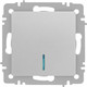 Миниатюра изображения товара Выключатель INTRO Accent 6-102-03 / Б0063478 (алюминий)