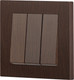Миниатюра изображения товара Выключатель INTRO Accent 6-106-10 / Б0063550 (венге)
