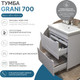 Миниатюра изображения товара Тумба под умывальник Vigo Grani 700-0-2 / 202 (напольная)