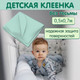 Миниатюра изображения товара Клеенка детская Inseense Подкладная с ПВХ покрытием / Ins0507kl7 (бирюзовый)