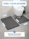 Миниатюра изображения товара Коврик для туалета FORA Bath Bliss FOR-HAP-50-50DRG (темно-серый)