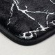 Миниатюра изображения товара Коврик для ванной FORA Marble FOR-HAP-50-80-MBB (черный/серебристый)