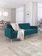 Миниатюра изображения товара Диван Monofix Фоксет 202см (велюр/изумрудный №20)