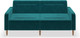 Миниатюра изображения товара Диван Monofix Фоксет 202см (велюр/изумрудный №20)