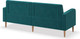 Миниатюра изображения товара Диван Monofix Фоксет 202см (велюр/изумрудный №20)