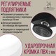 Миниатюра изображения товара Обеденный стол Millwood Женева 3 Л раздвижной D100-140x100x76 (белый металл/металл черный)