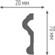Миниатюра изображения товара Молдинг ПЛИНТЭКС M 70/20