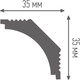 Миниатюра изображения товара Плинтус потолочный ПЛИНТЭКС N 35/35