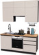 Миниатюра изображения товара Кухонный гарнитур ВерсоМебель Эко Премиум 1.8 (кашемир/ст. дуб вотан)