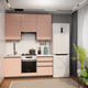 Миниатюра изображения товара Кухонный гарнитур ВерсоМебель Эко Премиум 1.8 (пудровый/ст. мрамор лацио)