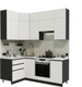 Миниатюра изображения товара Кухонный гарнитур ВерсоМебель Эко Премиум 1.2x2.0 левая (белый фасадный/ст. мрамор лацио)
