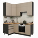 Миниатюра изображения товара Кухонный гарнитур ВерсоМебель Эко Премиум 1.2x2.0 левая (глиняный серый/ст. дуб вотан)