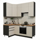 Миниатюра изображения товара Кухонный гарнитур ВерсоМебель Эко Премиум 1.2x2.0 левая (кашемир/ст. дуб вотан)